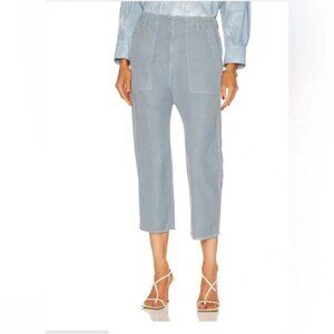 Nili Lotan Luna Linen Blend Pants in Blue Size 2